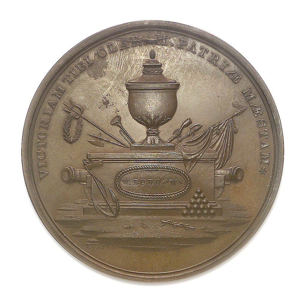 Detail of Medal commemorating the action between USS 'Enterprise' and HMS 'Boxer', 1813; obverse by Moritz Furst