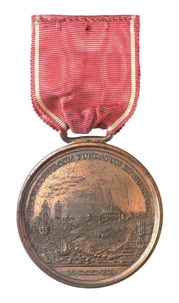 Detail of Medal commemorating the 150th anniversary of the capture of Louisbourg, 1895; reverse by Tiffany & Co.
