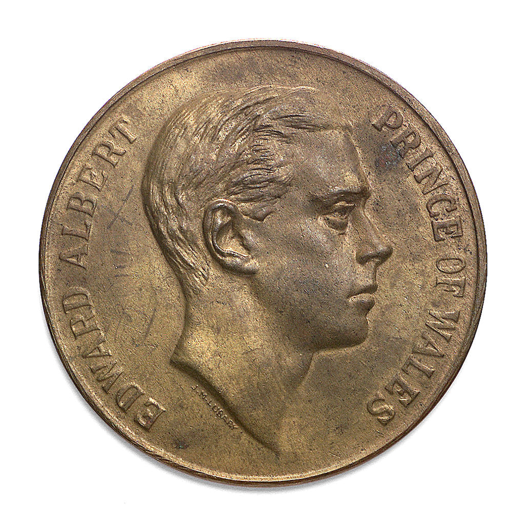 Detail of Medal commemorating the visit of  the Prince of Wales to Argentina, 1925; obverse by J.M. Lubary