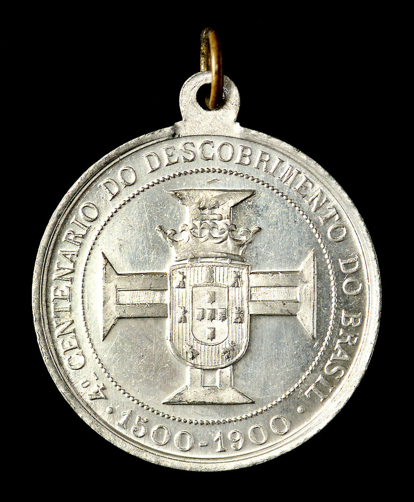 Detail of Medal commemorating the discovery of Brazil and Admiral Cabral; reverse by Unknown