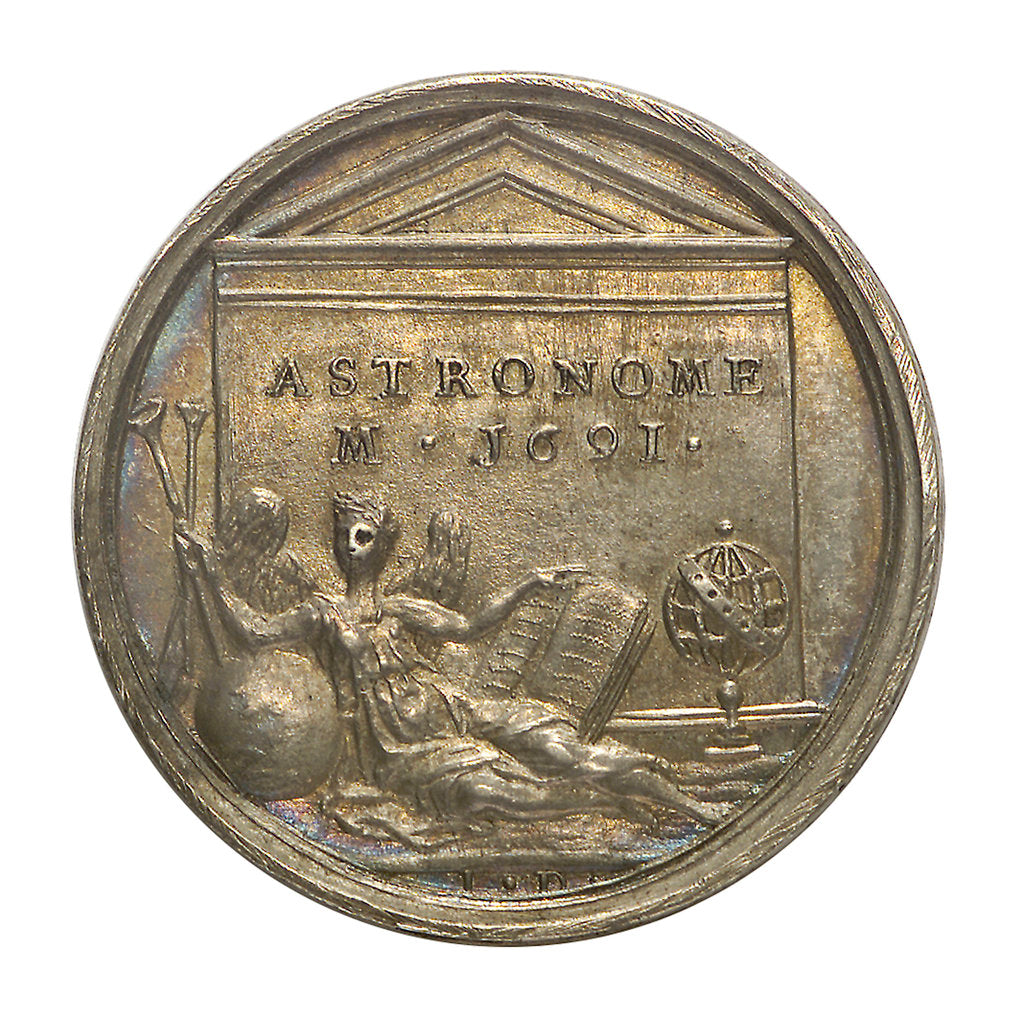 Detail of Commemorative medal depicting Ismael Bouilleau; reverse by J. Dassier