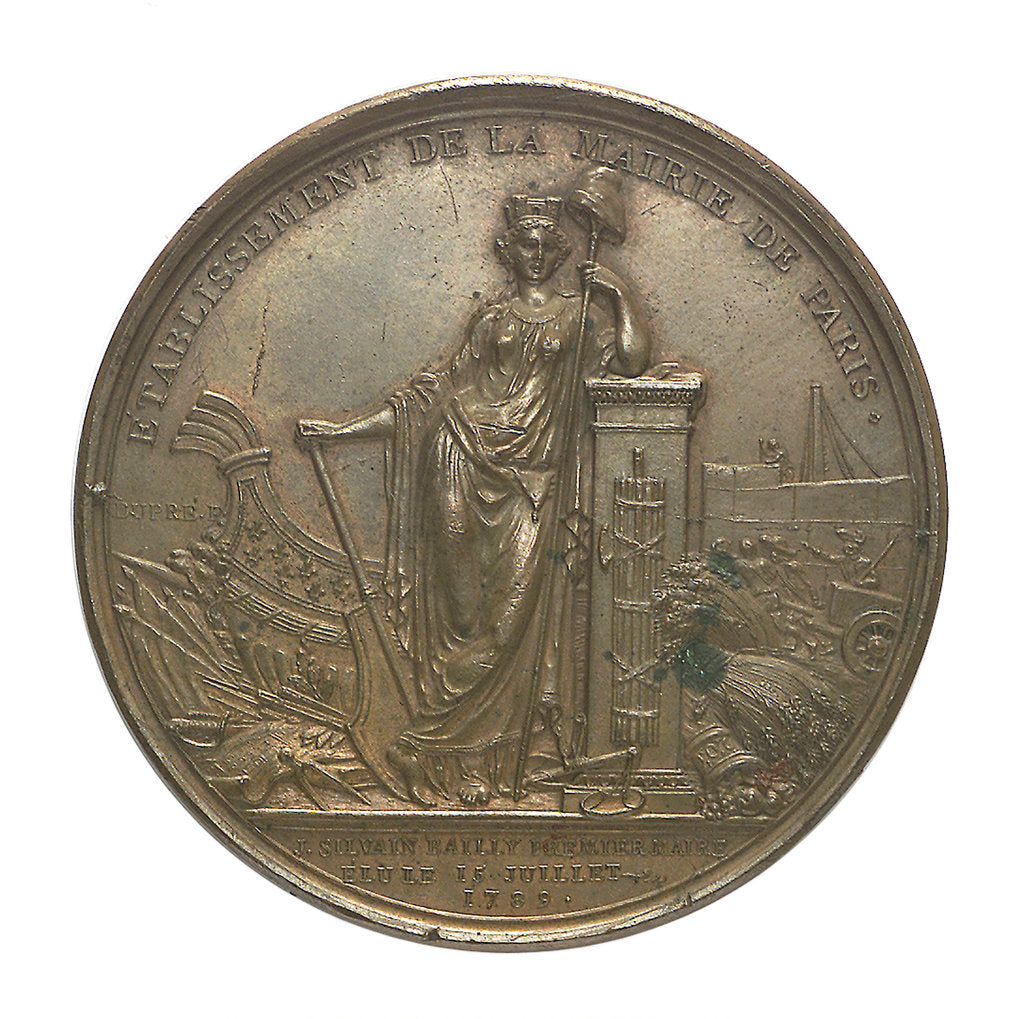 Detail of Medal commemorating Louis XVI and the City of Paris; reverse by P.S.B. Duvivier