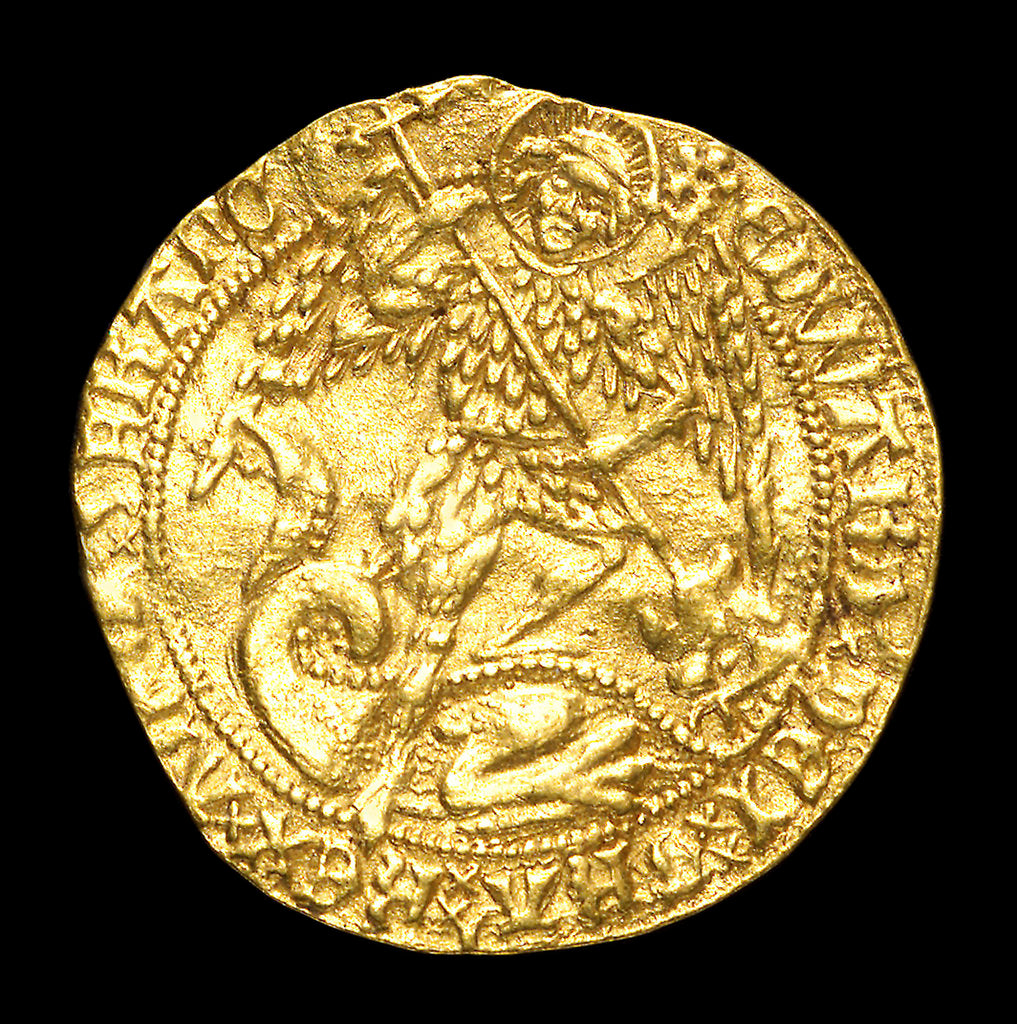 Detail of Coin - angel; obverse by Unknown