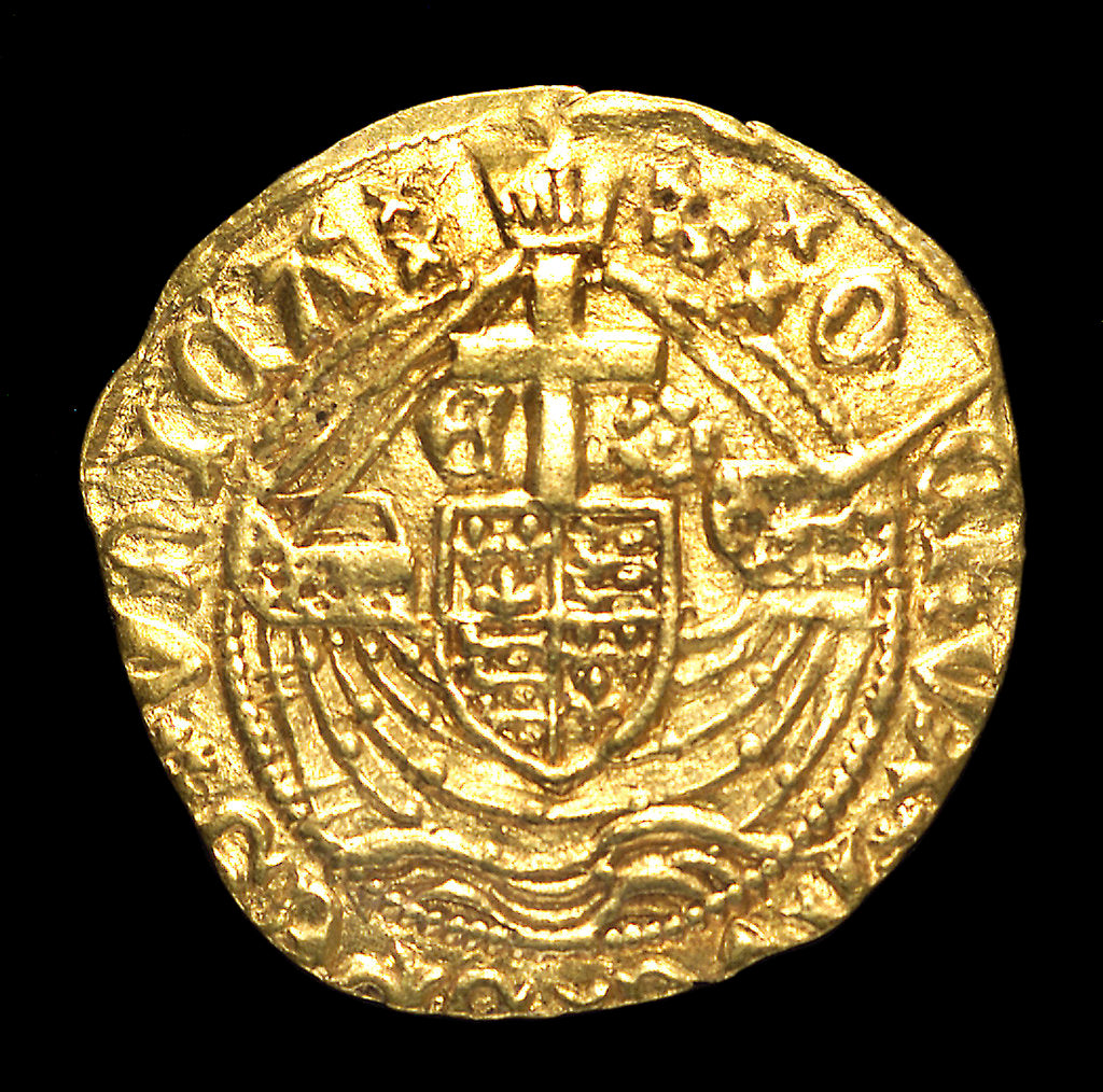 Detail of Coin - half-angel; reverse by Unknown
