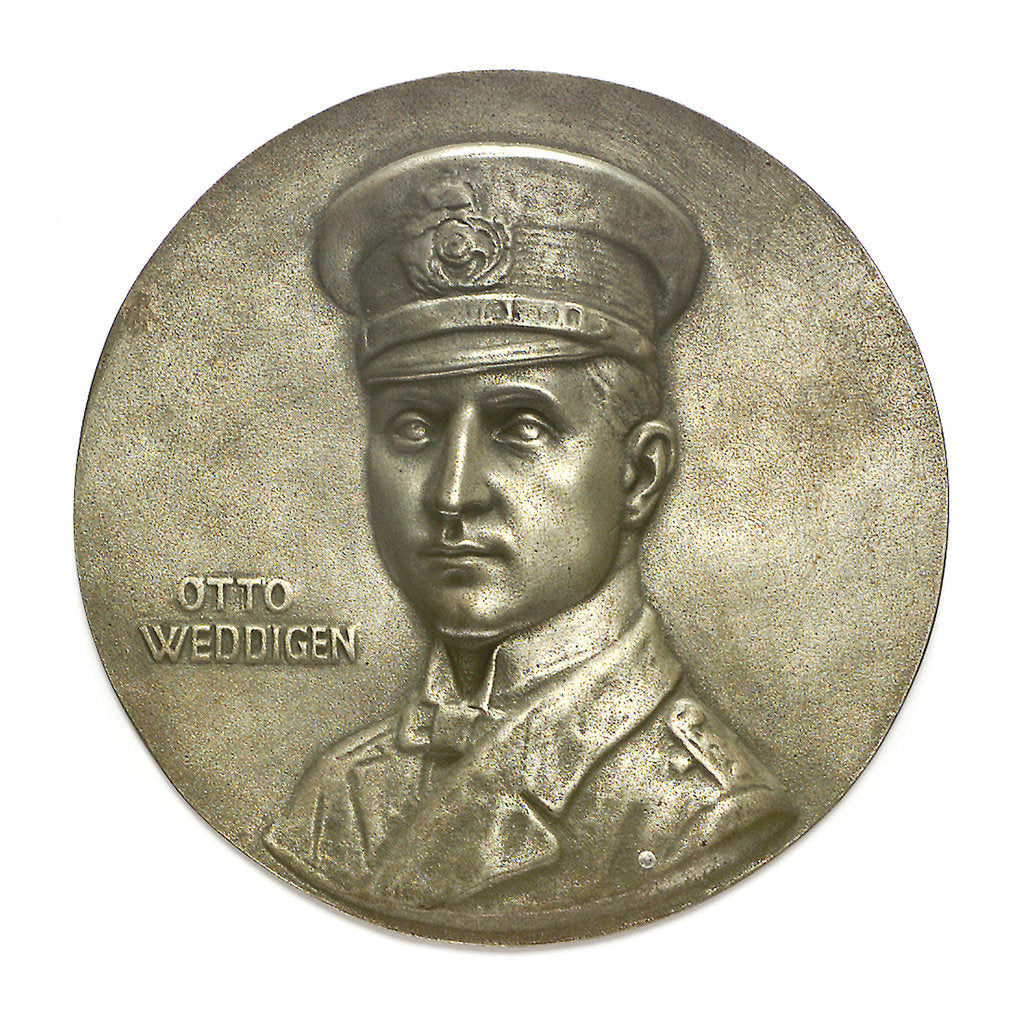 Detail of Medal commemorating Captain-Lieutenant Otto von Weddigen (1882-1915); obverse by H. Bendorff