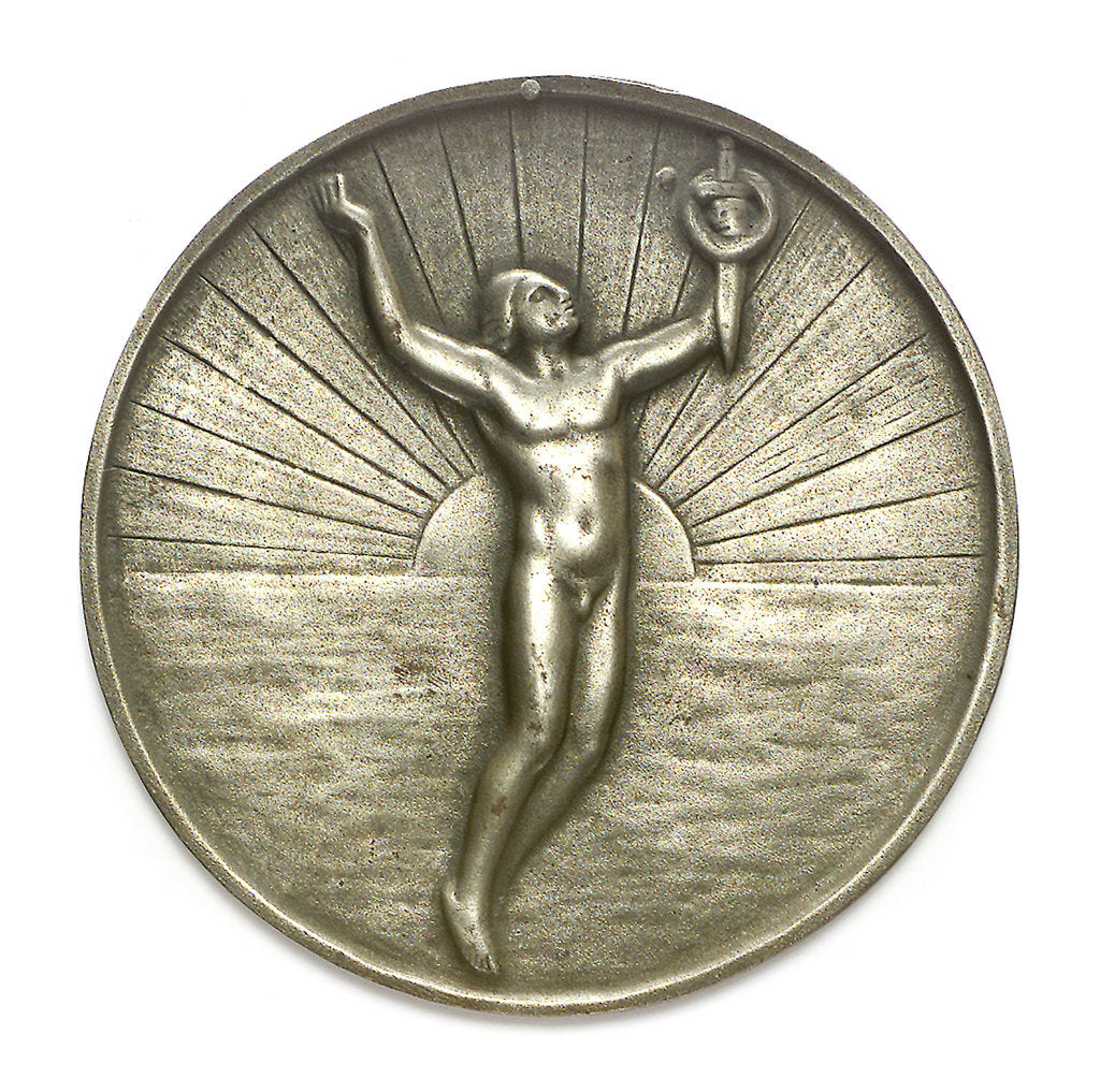 Detail of Medal commemorating Captain-Lieutenant Otto von Weddigen (1882-1915); reverse by H. Bendorff