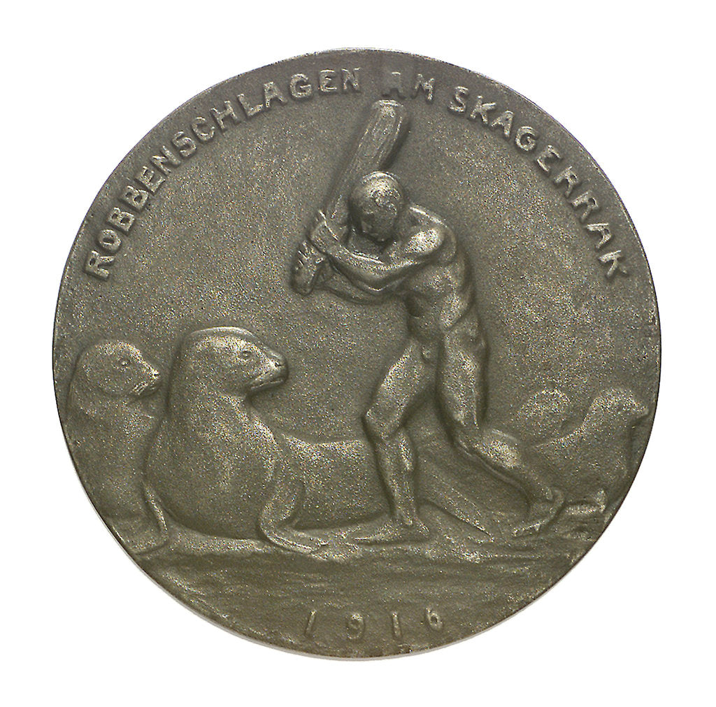 Detail of Medal commemorating the Battle of Jutland, 1916; obverse by P.L. Kuchler