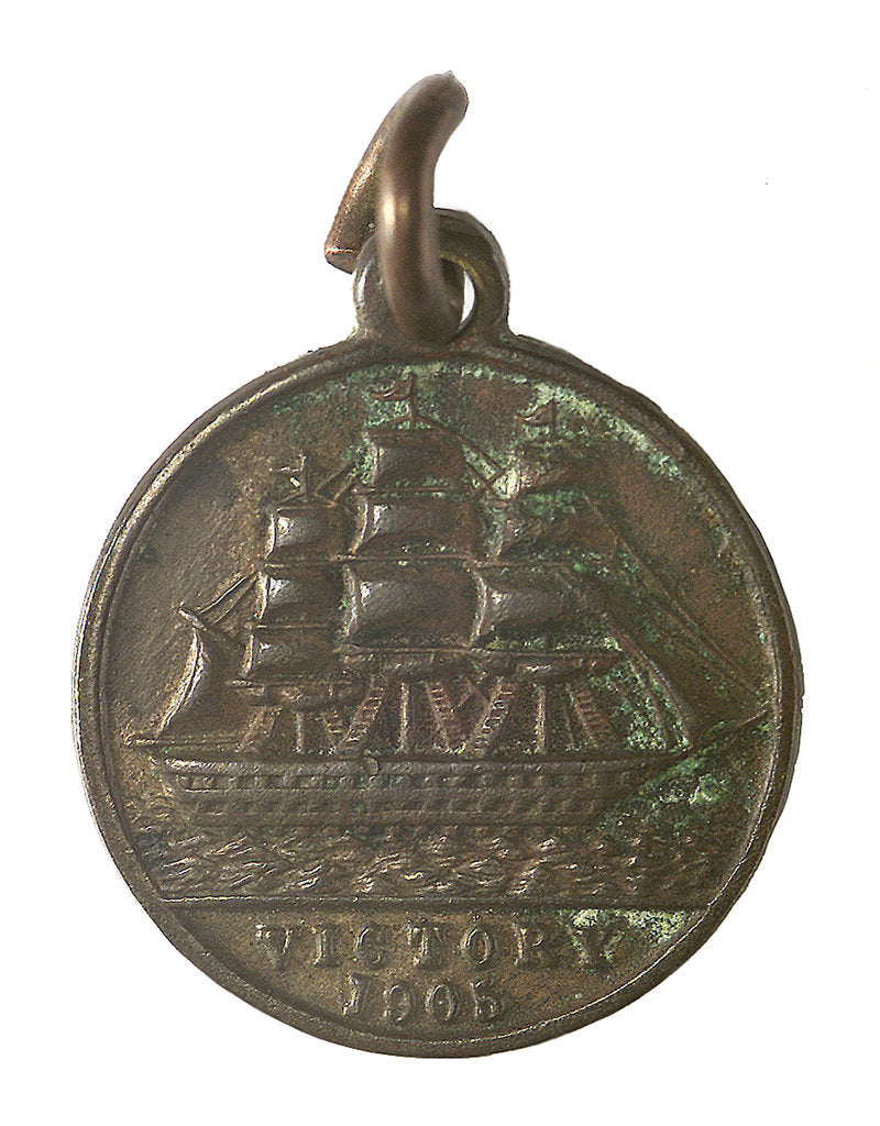 Detail of Medal commemorating the Trafalgar centenary, 1905; obverse by Unknown