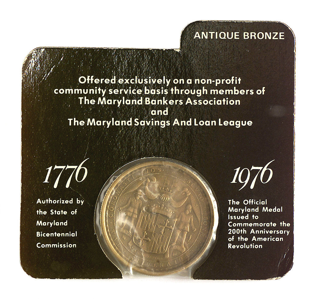 Detail of Medal commemorating the bicentenary of the American Revolution, 1976; reverse by Unknown