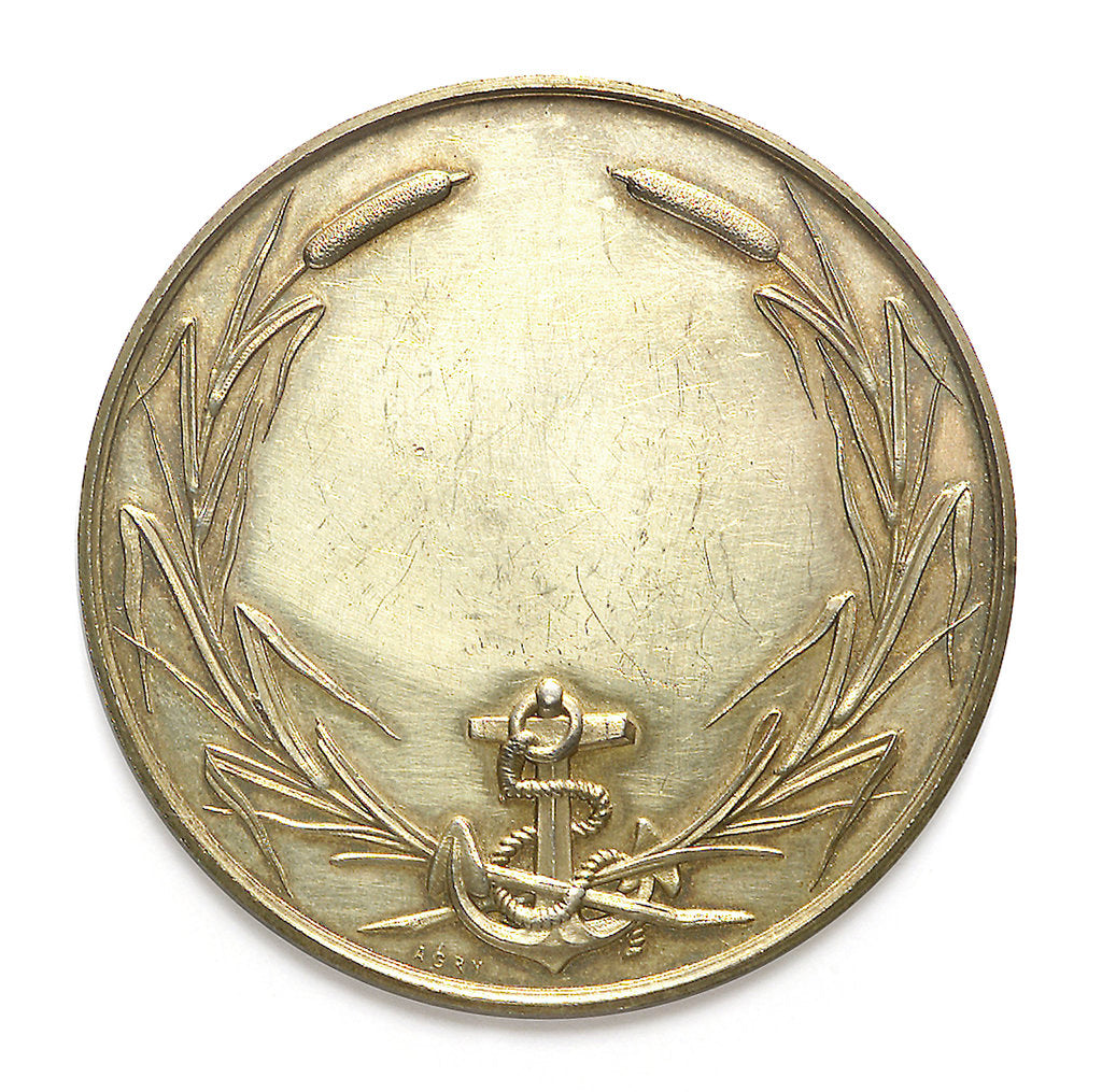 Detail of Medal of the Cercle de la Voile; obverse by Campan