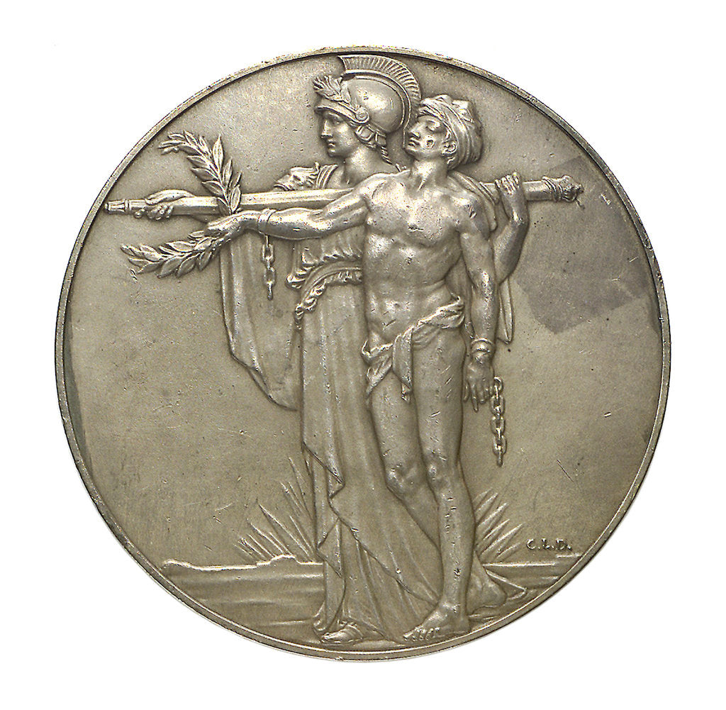 Detail of Medal commemorating the unveiling of the Cenotaph, Whitehall; reverse by C.L. Doman