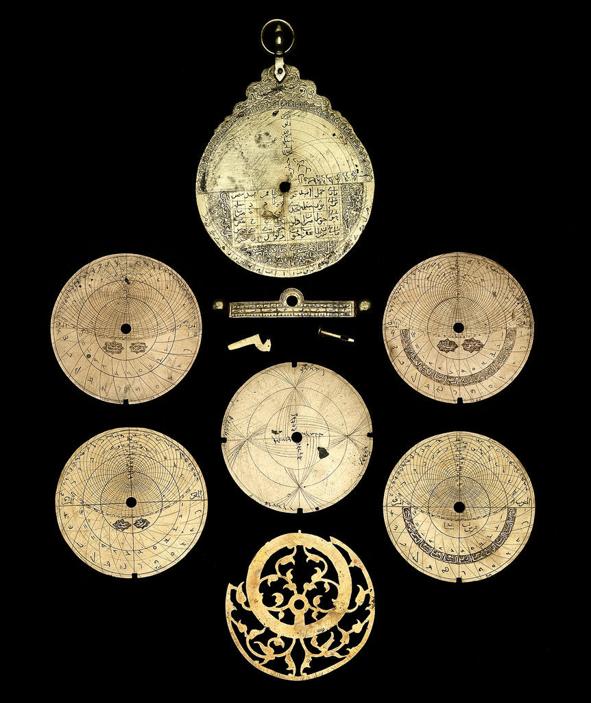 Detail of Astrolabe: dismounted reverse by Unknown