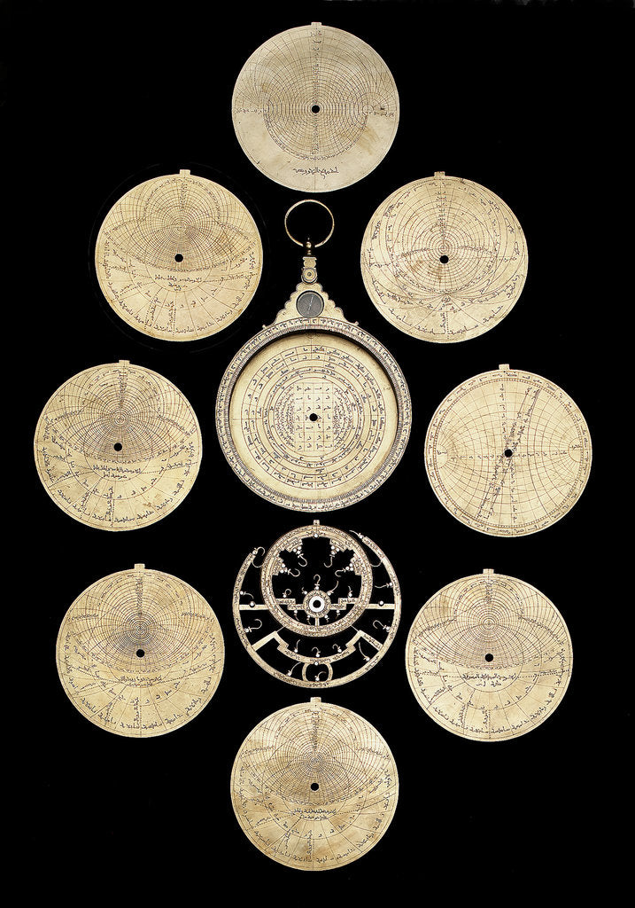 Detail of Astrolabe: dismounted obverse by Muhammad ibn Ahmad al-Battuti