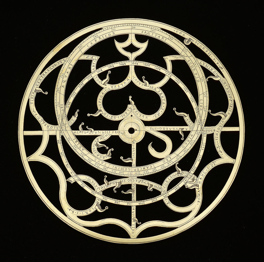 Detail of Astrolabe: rete by Unknown