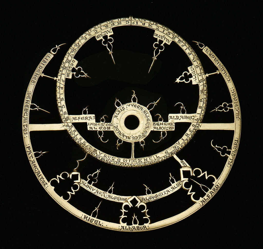Detail of Caird Astrolabe: rete by Unknown