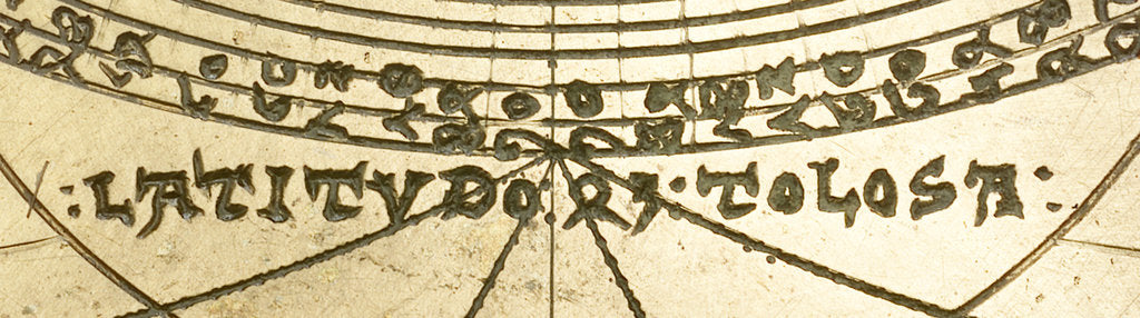Detail of Caird Astrolabe: detail of plate by Unknown