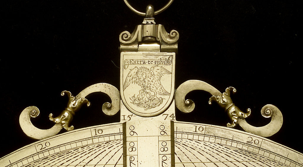 Detail of Astrolabe: detail of throne by Unknown