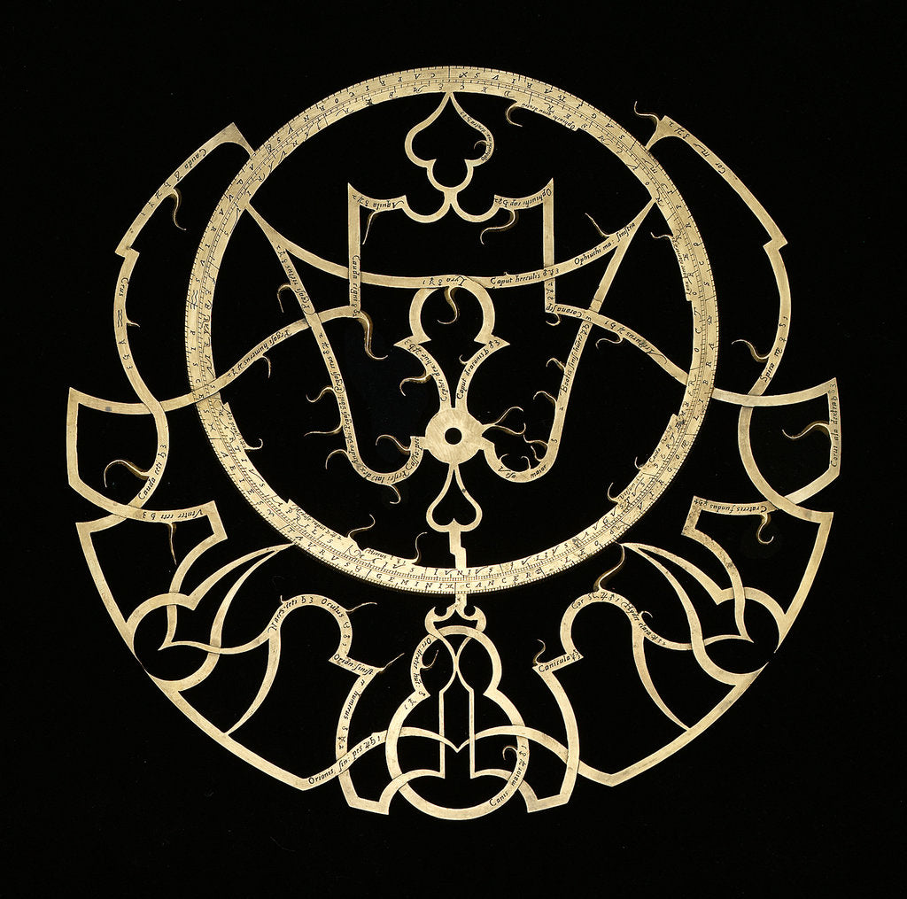 Detail of Astrolabe: rete by Adrian Descroli