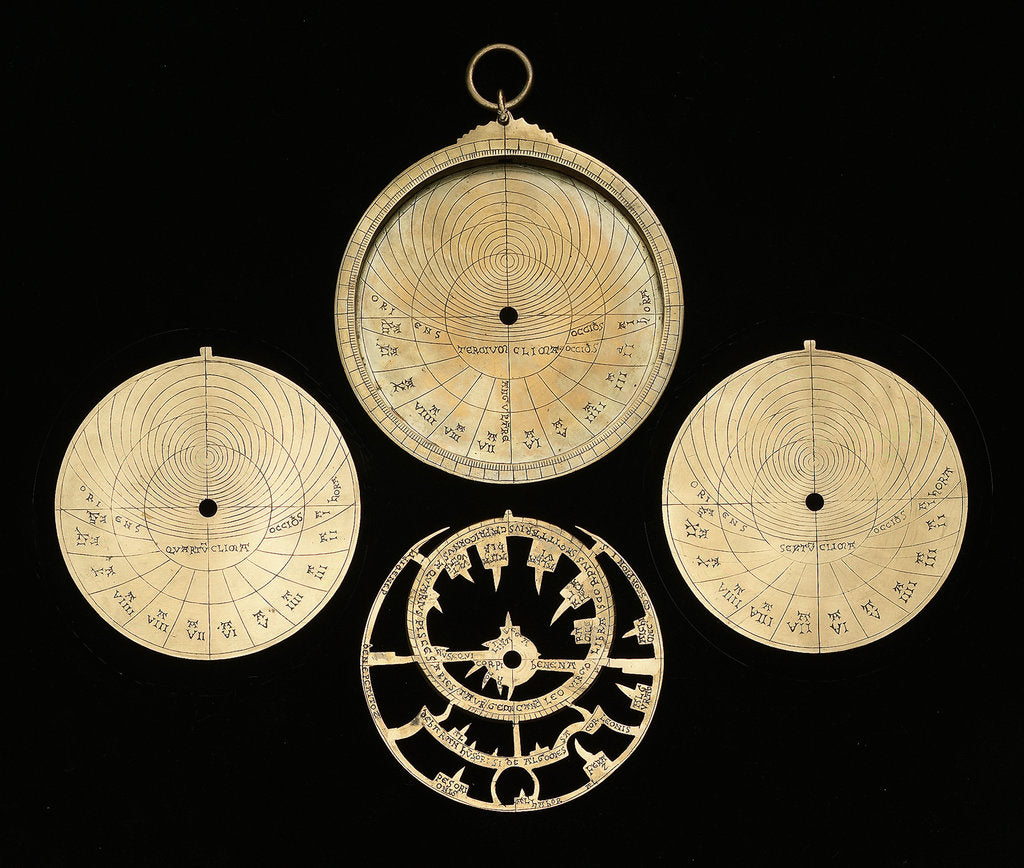 Detail of Astrolabe: dismounted obverse by Unknown