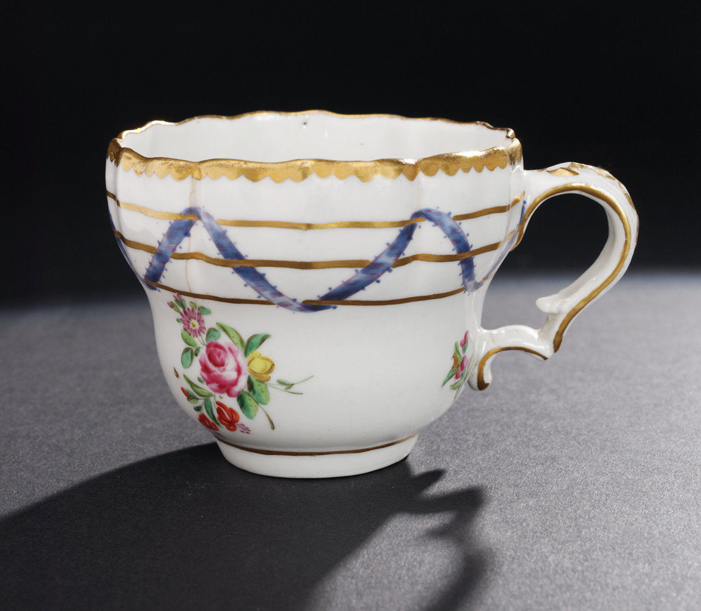 Detail of Teacup, part of a tea service reputedly belonging to Vice-Admiral Horatio Nelson (1758-1805) by Richard Champion