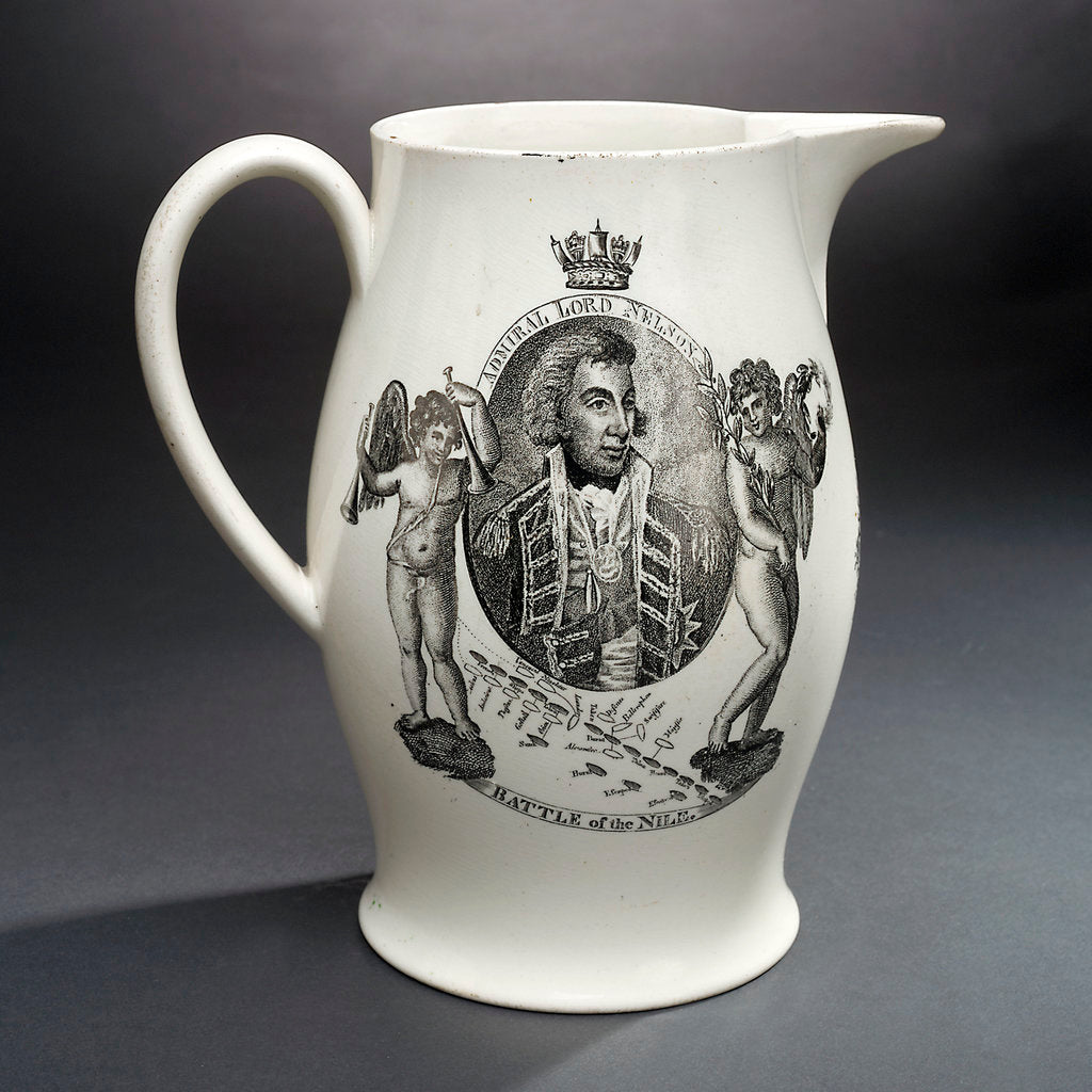 Detail of Creamware jug by Unknown
