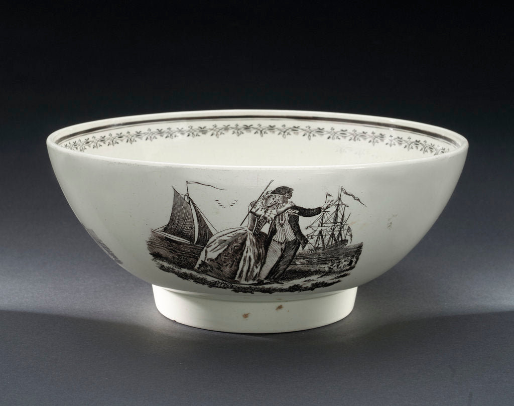 Detail of Creamware bowl by Josiah Wedgwood & Sons Ltd.