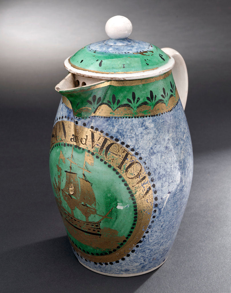 Detail of Earthenware coffee pot by Unknown