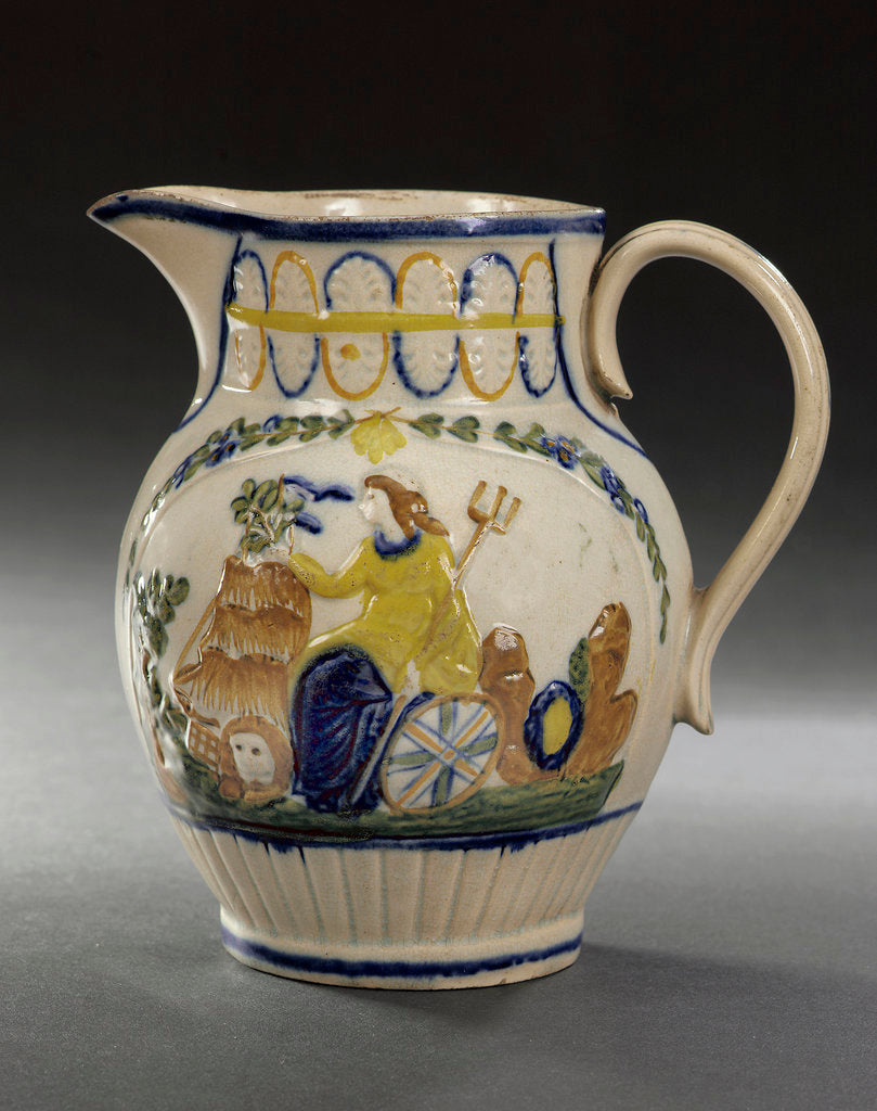 Detail of Pratt ware jug by Unknown