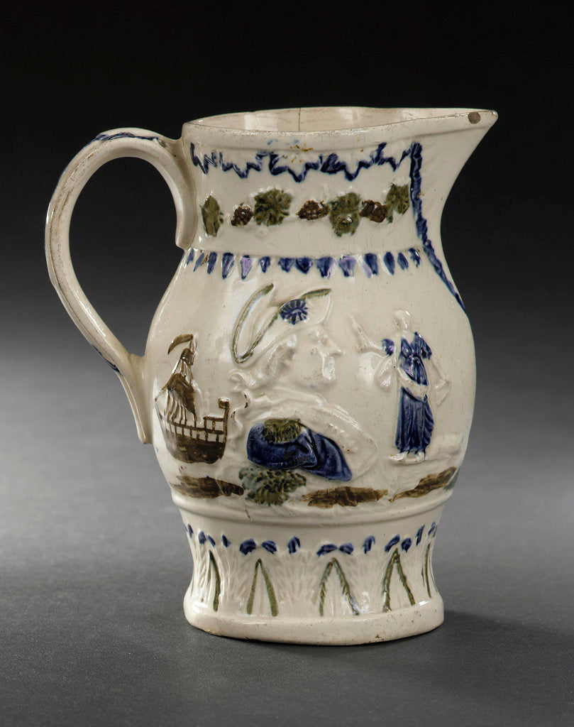 Detail of Pratt ware jug by Unknown