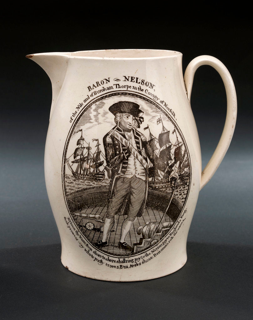 Detail of Creamware jug by Unknown