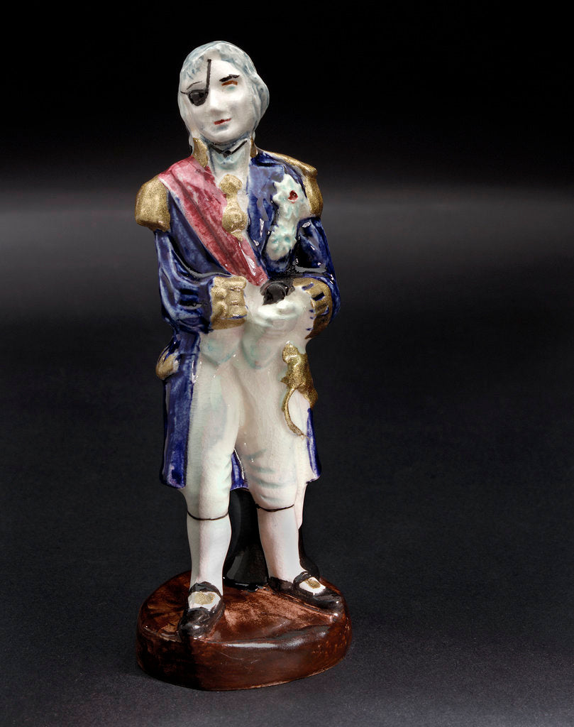 Detail of Figure of Vice-Admiral Horatio Nelson (1758-1805) by Holkham Studio Pottery