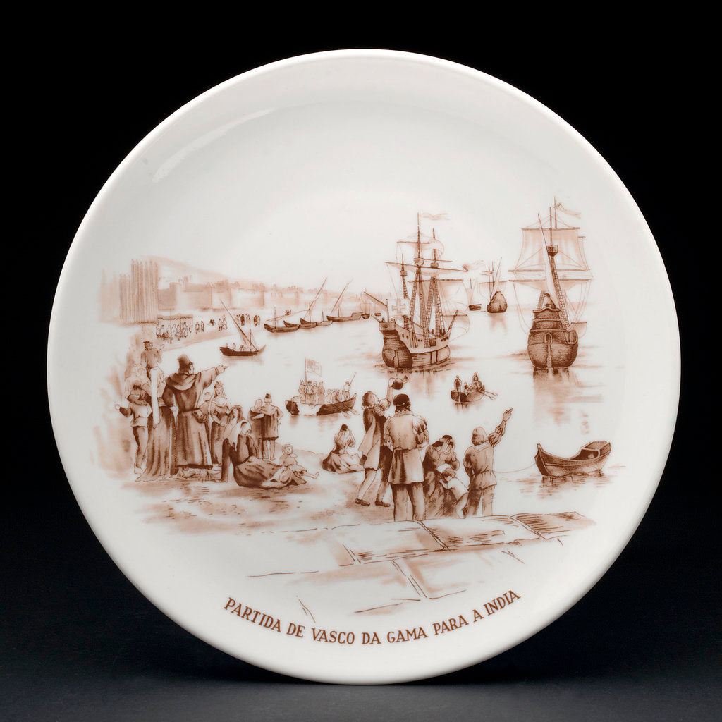 Detail of Porcelain plate by Vista Alegre