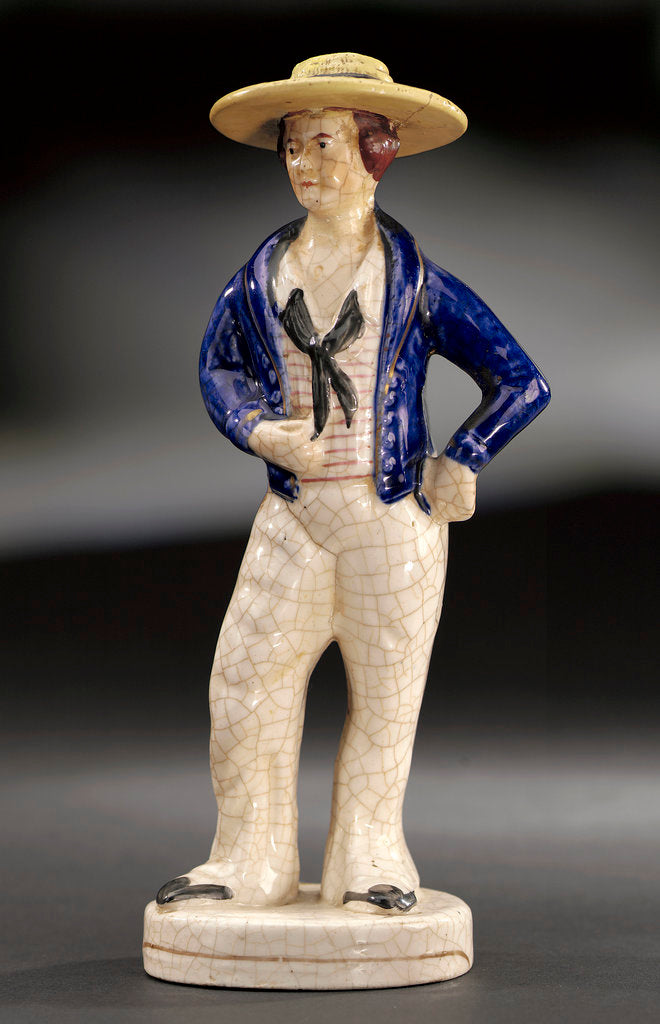 Detail of Earthenware figure of a sailor by Unknown