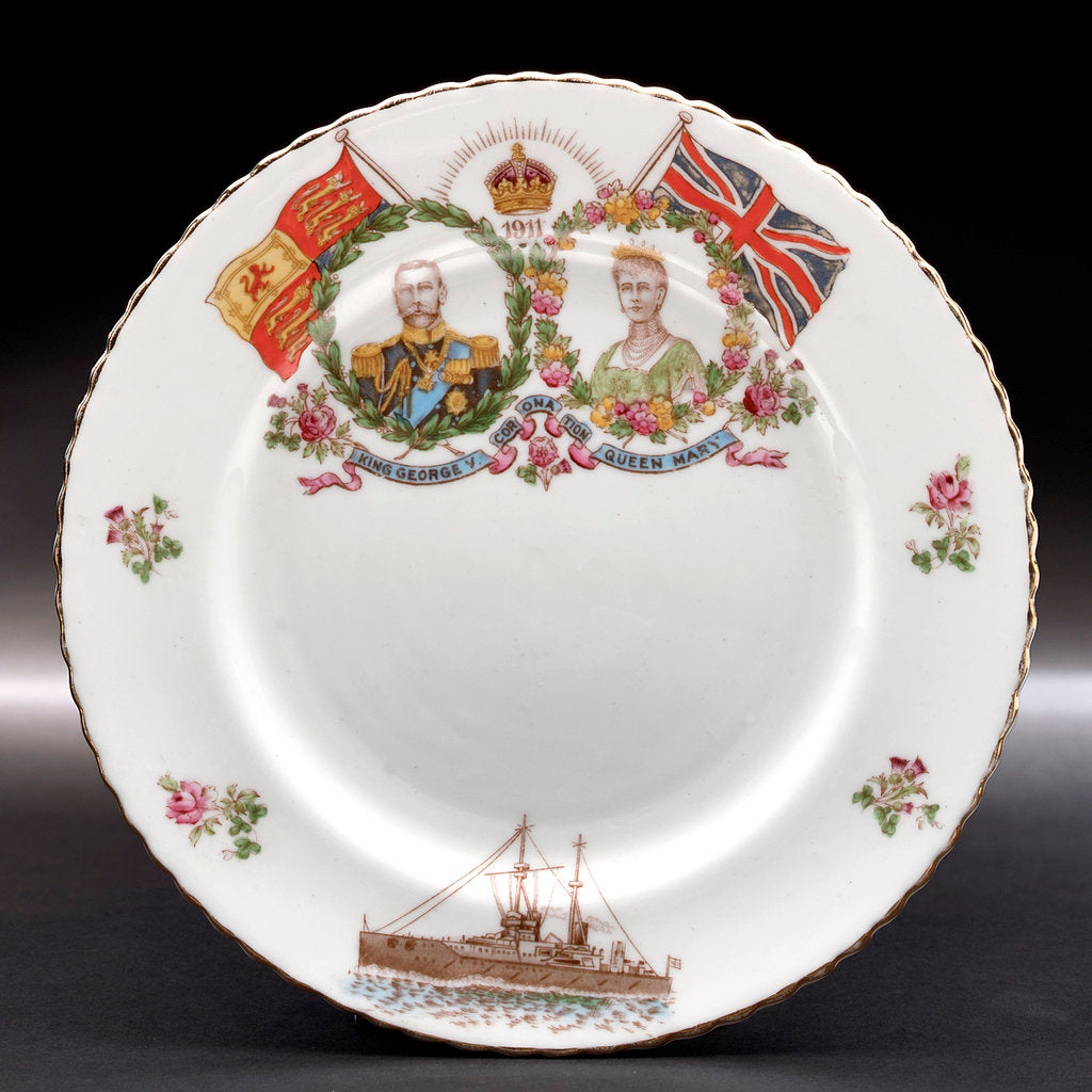 Detail of Porcelain plate by John Aynsley & Sons Ltd.