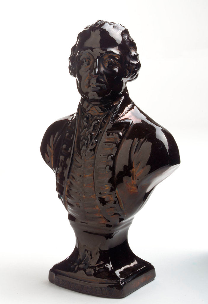 Detail of Earthenware bust by Unknown
