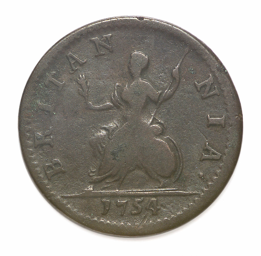 Detail of Halfpenny; reverse by Unknown