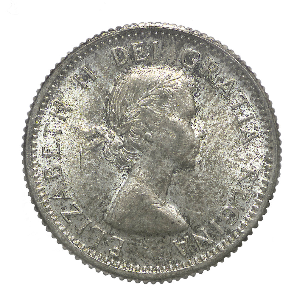 Detail of 10 cents coin; obverse by Unknown