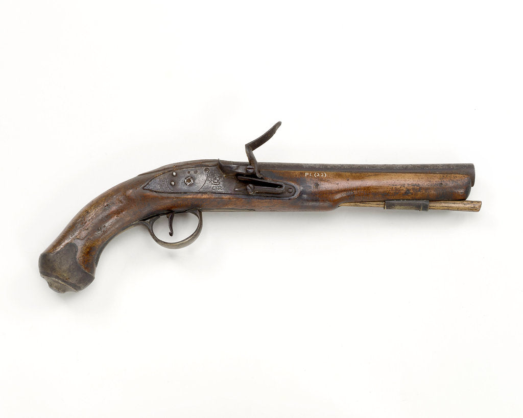 Detail of Flintlock pistol by Dublin Castle