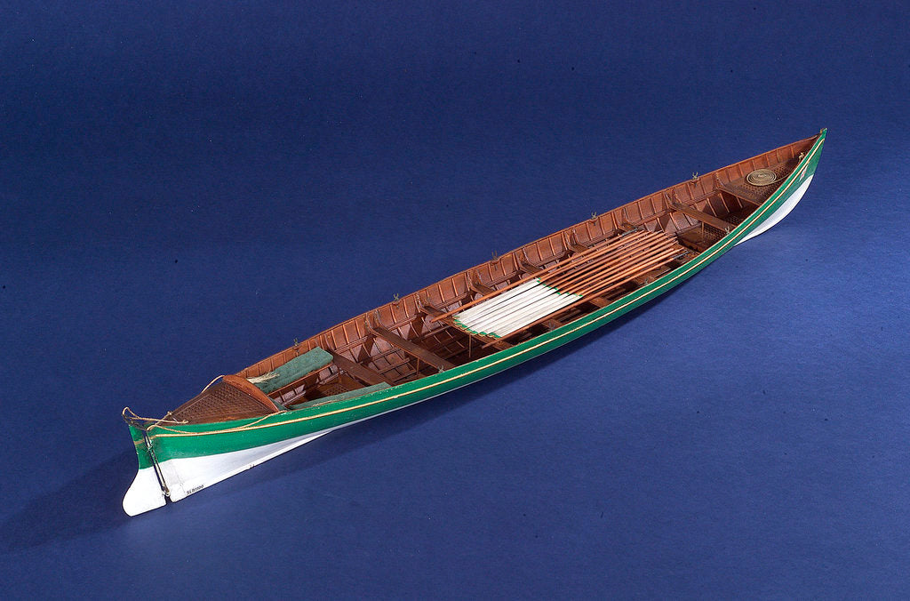 Detail of Full hull model of a gallery (circa 1880) by Unknown
