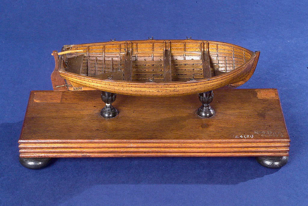 Detail of Dinghy, starboard broadside by Unknown