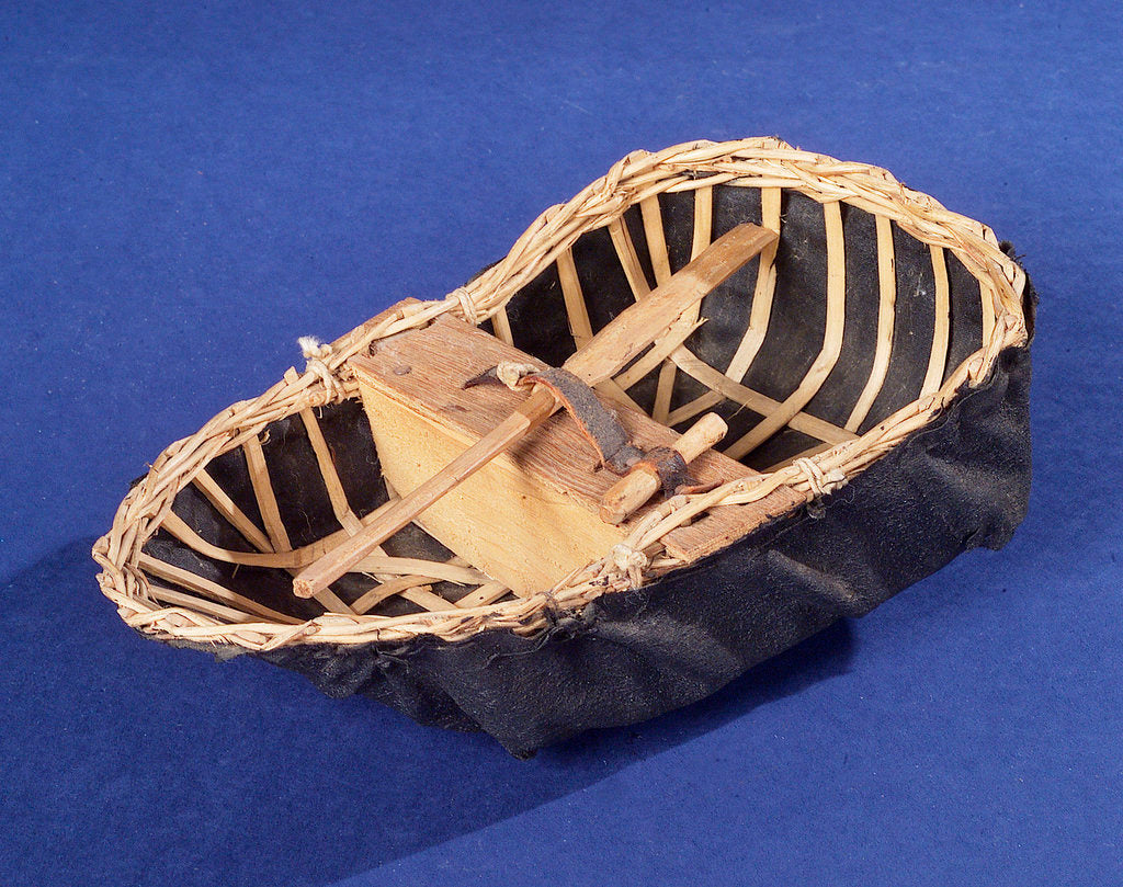 Detail of River Tywi coracle, port by Unknown