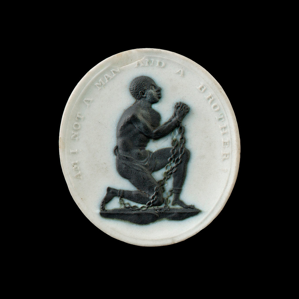 Detail of Slave Emancipation Society medallion by William Hackwood