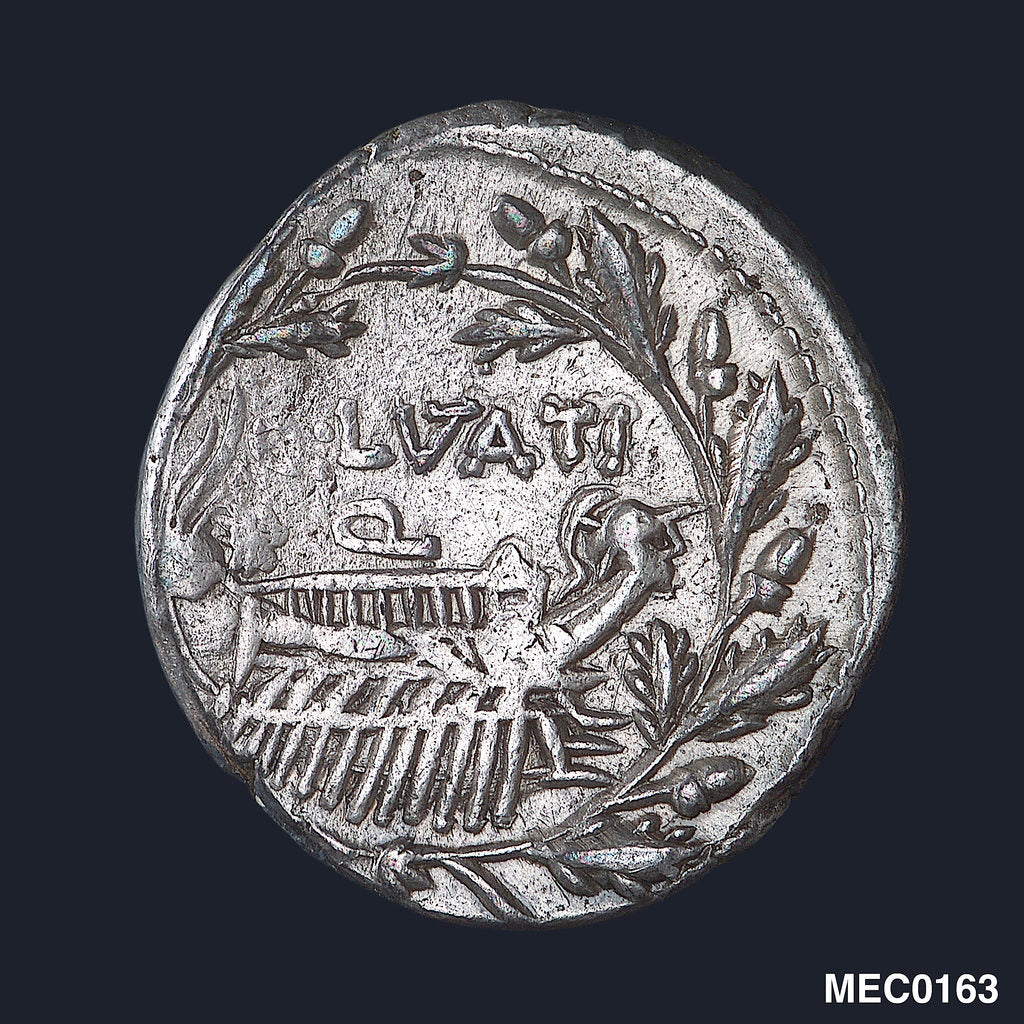 Detail of Denarius depicting head of a goddess by Unknown