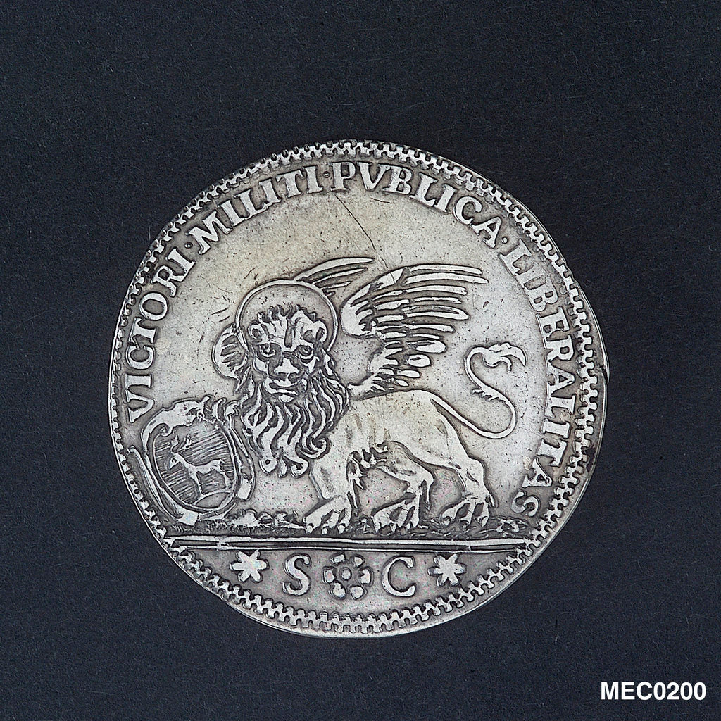 Detail of Medal commemorating Admiral Civrani's victory over the Turks at Cyprus, 1753 by Unknown