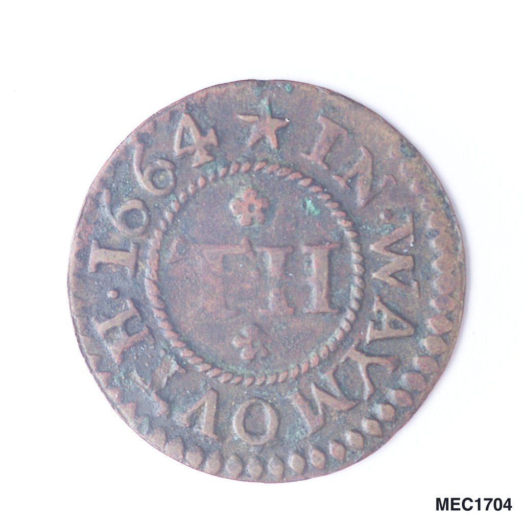 Detail of Token depicting a sailing ship by Unknown