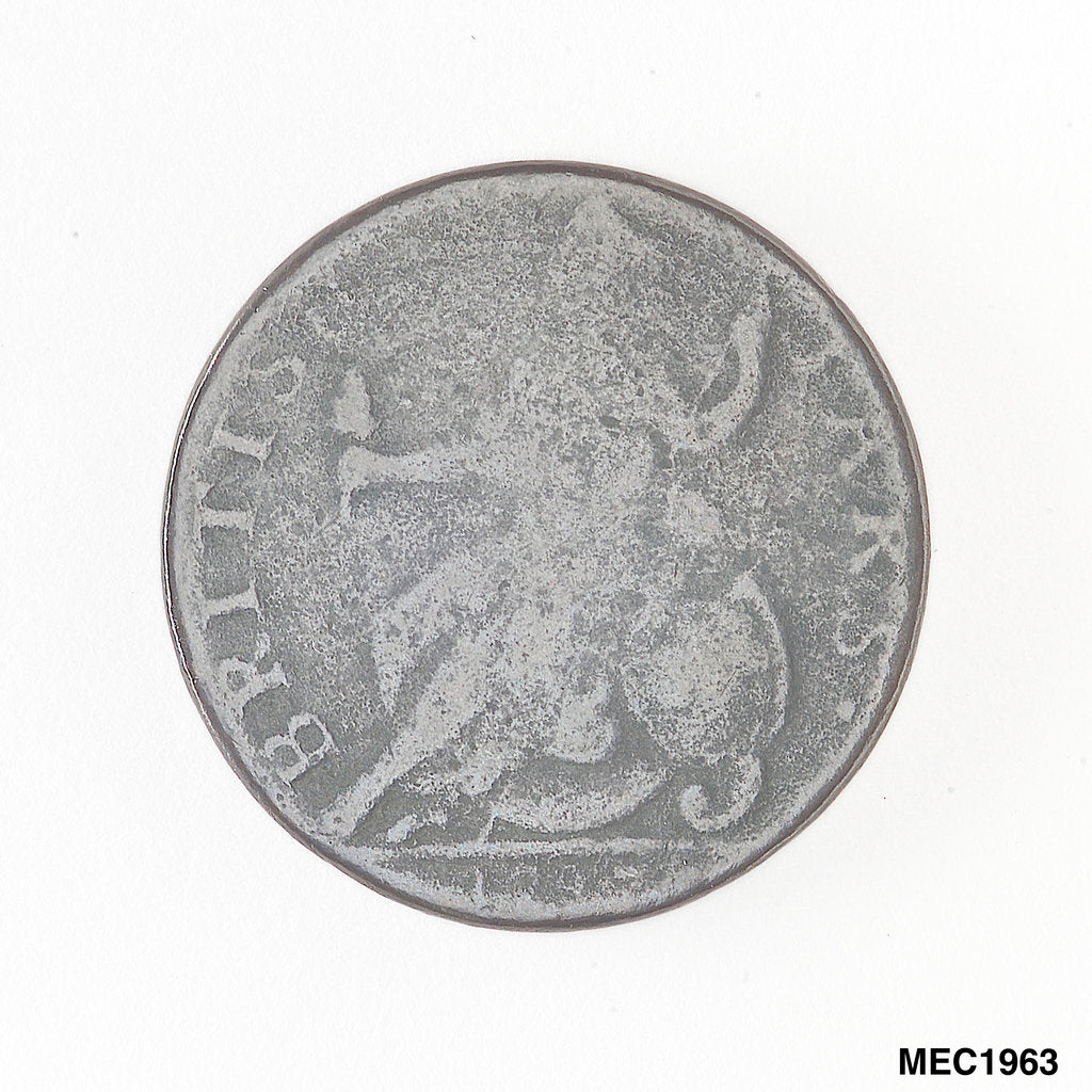 Detail of Halfpenny token commemorating  Sir Edward Pellew, 1st Viscount Exmouth (1757-1833) by Unknown
