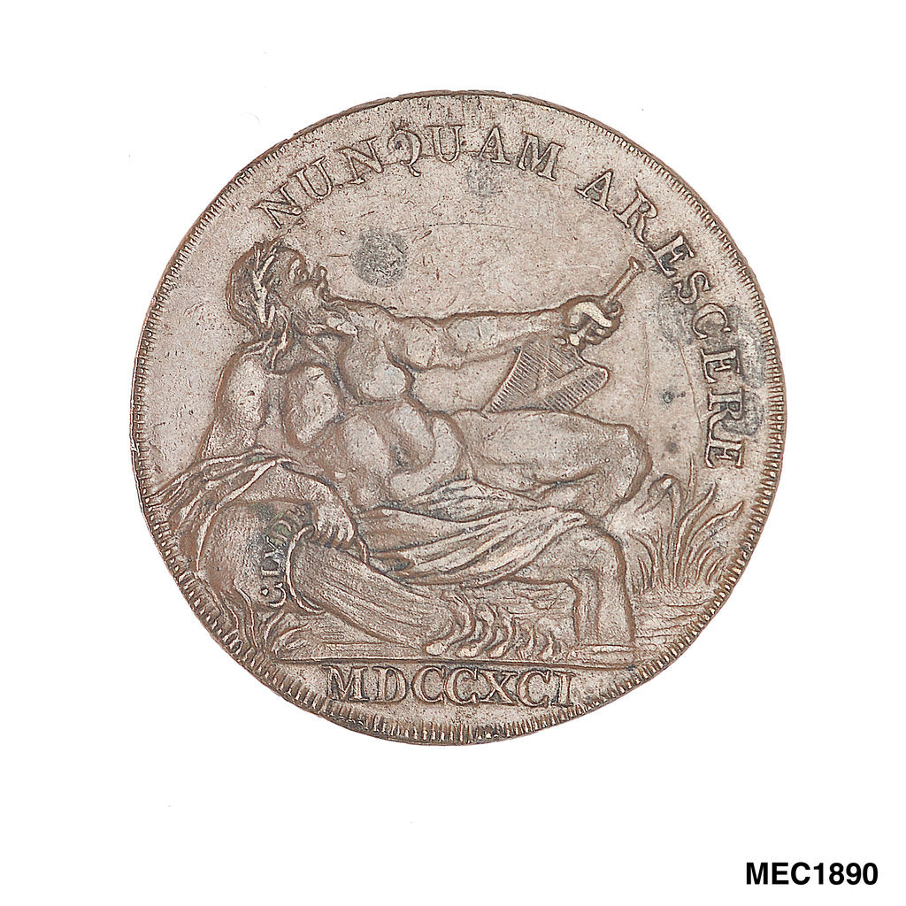 Detail of Glasgow halfpenny token by Unknown