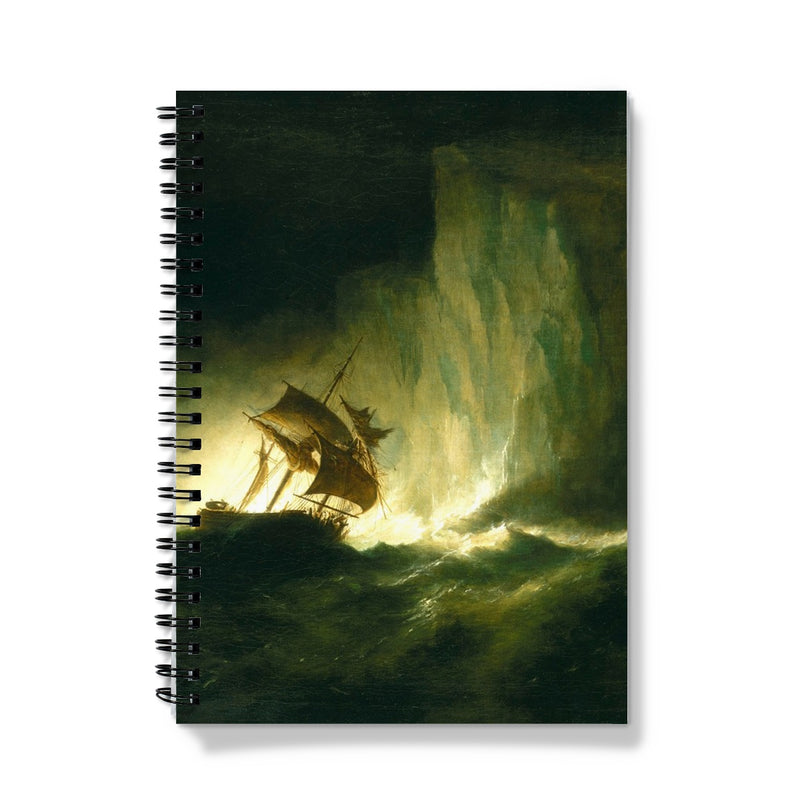 HMS Erebus passing through the chain of bergs Notebook