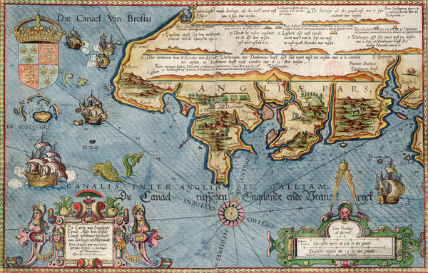 Chart of the English Channel posters & prints by Lucas Jansz Wagenaer