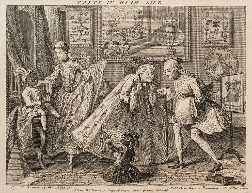 Detail of Taste in High Life by William Hogarth